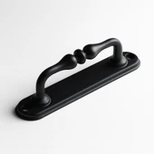 Siyah Metal Kapı Çekme Kolu 12 cm Dolap Saclı Mobilya Dolap Çekmece Tutamağı Kulp Kulpları thumbnail 1