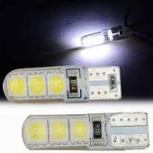 Porsche Carrera Silikon T10 Park Plaka Led Ampül Beyaz 2 Adet - 3