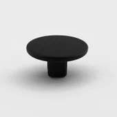 Tek Vidalı Düz Lüks Mat Siyah Düğme Metal Kulp Çekmece Mobilya Mutfak Dolabı Dolap Kulbu Kulplar thumbnail 4