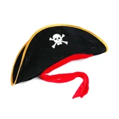 Yetişkin Boy Kadife Jack Sparrow Denizci Kaptan Jack Korsan Şapkası 50X20 CM - 2
