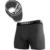 Yohannes Club, Erkek Özel Bölmeli Pamuklu Boxer, Renk Seçenekli, Tekli Paket thumbnail 2