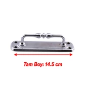 Gümüş Krom Büyük 14.5 cm Metal Kapı Çekme Kolu Tutamağı Kulp Kulpları Dolap Mobilya Dolap Çekmece thumbnail 4