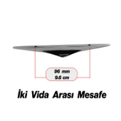 Olivin Füme Metal Kulp 96 mm - 9.6 cm Mobilya Çekmece Mutfak Dolabı Dolap Kulpları Kulbu Kulpu - 2