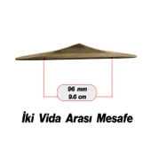 Olivin Antik Sarı Metal Kulp 96 mm - 9.6 cm Mobilya Çekmece Mutfak Dolabı Dolap Kulpları Kulbu Kulpu thumbnail 2