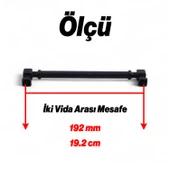 Talas 192 mm SİYAH Metal Kulp Mobilya Çekmece Mutfak Dolabı Dolap Kulpları Kulb 19.2 cm thumbnail 3