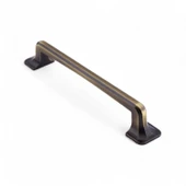 Penguen 128 mm Eskitme Antik Sarı Metal Mobilya Mutfak Çekmece Dolap Dolabı Kulpu Kulbu Kulpları thumbnail 6