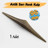 Olivin Antik Sarı Metal Kulp 96 mm - 9.6 cm Mobilya Çekmece Mutfak Dolabı Dolap Kulpları Kulbu Kulpu thumbnail 4