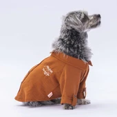 Pawstar Kahve Linen Look Kedi ve Küçük Irk Köpek Gömleği - 4