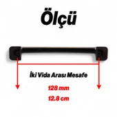 Penguen 128 mm Eskitme Antik Sarı Metal Mobilya Mutfak Çekmece Dolap Dolabı Kulpu Kulbu Kulpları thumbnail 2