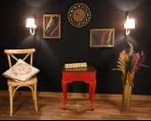 Wooding Mobilya Çekmeceli Masif Kırmızı Ceviz Komodin - Yan Sehpa thumbnail 5