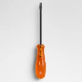 Tornavida Uzun Boy Premium Kraft Düz Tornavida Turuncu Plastik Sap 6x150 mm thumbnail 3