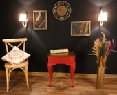 Wooding Mobilya Çekmeceli Masif Kırmızı Ceviz Komodin - Yan Sehpa thumbnail 4