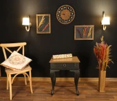 Wooding Mobilya Çekmeceli Masif Siyah Natürel Komodin - Yan Sehpa thumbnail 2