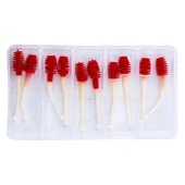 Silikon Kurt Yem - 2,1g 70mm - Fishack Wormix - 1 Adet - Kırmızı/Beyaz - Karides Kokulu thumbnail 4