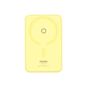 Baseus MagPro Magnetic Bracket Wireless Fast-Charging Power Bank 5000mAh 20W Lemon Yellow (with Simply Series Charging Cable Type-C to Type-C (20V/3A) 30cm White) thumbnail 2