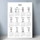 Kedili Poster Takvim, 2026 Kedili Duvar Takvimi thumbnail 2