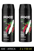 2 Adet Axe Africa Erkek Deodorant Sprey 150 ml - 1