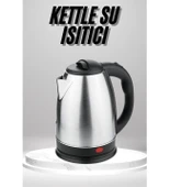 1.8 Litre Paslanmaz Çelik Su Isıtıcı Kettle Hızlı ve Enerji Tasarruflu - 1