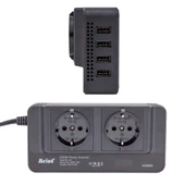 12 VOLT - 200 WATT 4 USBLİ DİJİTAL ÇAKMAKTAN POWER INVERTER (5047) - 2