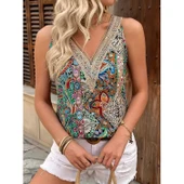 Lucky Life Kadın Askılı V Yaka Dantelli Süprem Bluz - 1