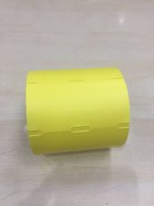 100X38 RAF ETİKETİ ORTADAN ÇELTEKLİ SARI 1 RULO 350 SARIM - 1