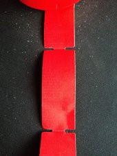 RAF ETİKETİ 100X38 350 SARIM KIRMIZI ZEMİN - 2