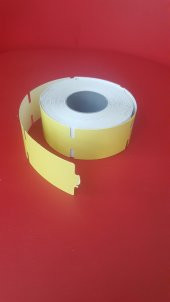 100X38 RAF ETİKETİ KARTON TERMAL SARI ZEMİN 300 SARIM - 4