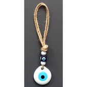 Beyaz Nazar Boncuklu El Yapımı Duvar Süsü thumbnail 2