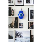 Nazar Boncuklu Şeffaf Mavi Fatma Ana Bereket Eli Cam Duvar Süsü thumbnail 2