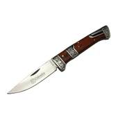 MB3936A Kahverengi Av / Kamp Çakısı 20cm- Manuel, İşlemeli, Ahşap Sap - 1