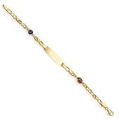 14 Ayar Altın Kaplama Kişiselleştirilmiş Çocuk Bilekliği - BPC00100 thumbnail 4