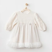 Andywawa Ac26136 Wawa Exclusive Elbise Ekru - 1