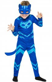 PijaMaskeliler Kedi Çocuk Kostüm 4-6 Yaş - 1