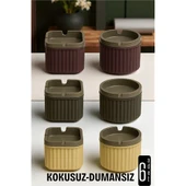 Kokusuz Dumansız Küllük - 6 li Küllük Seti Kafe Küllüğü Restoran Küllüğü Masaüstü Küllük - 1