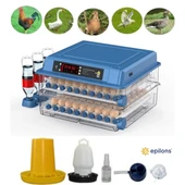 Tam Otomatik 120 Yumurta Kapasiteli Kuluçka Makinesi - Civciv Kaz Hindi Ördek İçin Wifi Kameralı Yedek Motorlu Set - 2