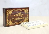 Ahşap Kutulu Domino Oyunu Alk4220 - 1
