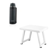 Çelik Termos 1500 ML Lacivert Renk ve Plastik Kamp Masası - 1