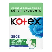 Kotex Natural Hijyenik Ped Gece 14 Lü - 1
