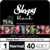 Sleepy Black Günlük Ped Normal 40 Lı - 1