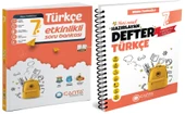 Çanta 2025 7. Sınıf Türkçe Etkinlikli Kazanım Soru Bankası + Defter Seti 2 Kitap - 1