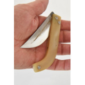 Tapan Cep Çakısı 19 cm Paslanır Kara Çelik Sarı - 5