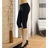 Anıt 3255 Bayan Dizaltı Düz Tayt Siyah Beden L - 1