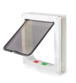 Glipet 4 Yollu Kedi Köpek Kapısı - Otomatik Kapanan, Mıknatıslı ve Ayarlanabilir Derinlikli - 1