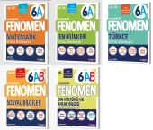 Fenomen Okul 2026 6. Sınıf Matematik + Türkçe + Fen + Sosyal + Din A Soru Seti 5 Kitap Güncel Müfredat - 1