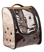 Glipet Şeffaf Katlanabilir Kedi Taşıma Çantası - Croko Sarı, 40x30x25 cm - 1