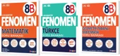 Fenomen Okul 2025 8. Sınıf Matematik + Türkçe + Geometri B Serisi Soru Bankası Seti 3 Kitap - 1