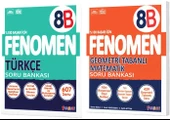 Fenomen Okul 2025 8. Sınıf Türkçe + Geometri Tabanlı B Serisi Soru Bankası Seti 2 Kitap - 1