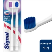 Signal Nazik Diş Eti Bakımı 1+1 Hediyeli Diş Fırçası Yumuşak - 1