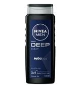 Nıvea Men Duş Jeli Deep Clean Maxx Tech 500 Ml - 1