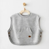 Andywawa AC26214 Casual Yelek Grey - 1
